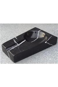 mosaicmoldstore Siyah Doğal Taş Mermer Lüks Puro Kül Tabağı-taurus Black