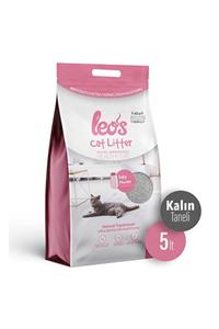 Leos Cat Litter Baby Powder Kokulu Kalın Bentonit Kedi Kumu 5 Lt