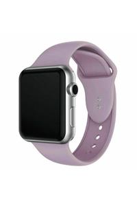 Bilişim Aksesuar S/m Beden Apple Watch 2 3 4 5 6 Uyumlu Se 38 Mm 40 Mm Spor Sililkon Kordon Lila