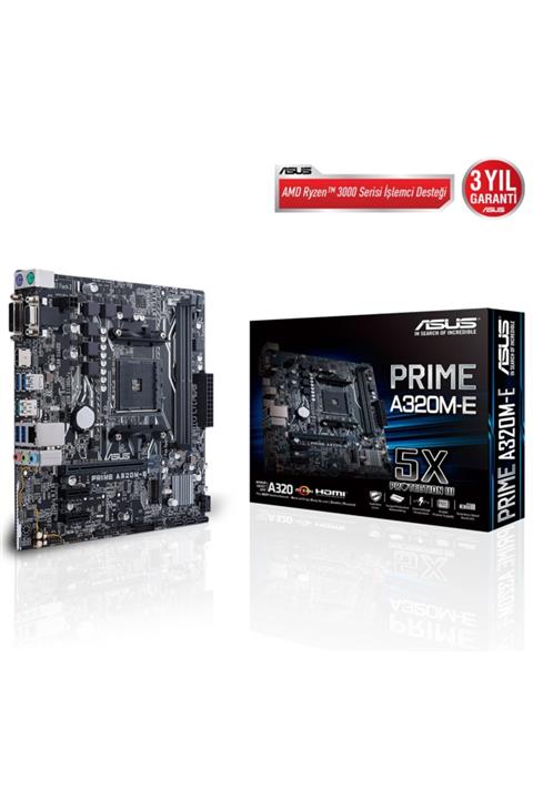 ASUS Prıme A320m-e Ddr4 Am4 A320 Usb3.0 M.2 Sata