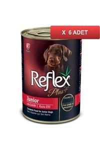 Reflex Plus Gravy Junior Kuzulu Parça Etli Yavru Köpek Konservesi 400 Gr (6 Adet)