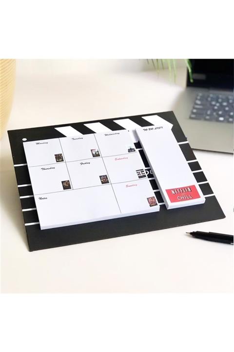 inci hediyelik aksesuar Klaket Tasarımlı Haftalık Planlayıcı Planner