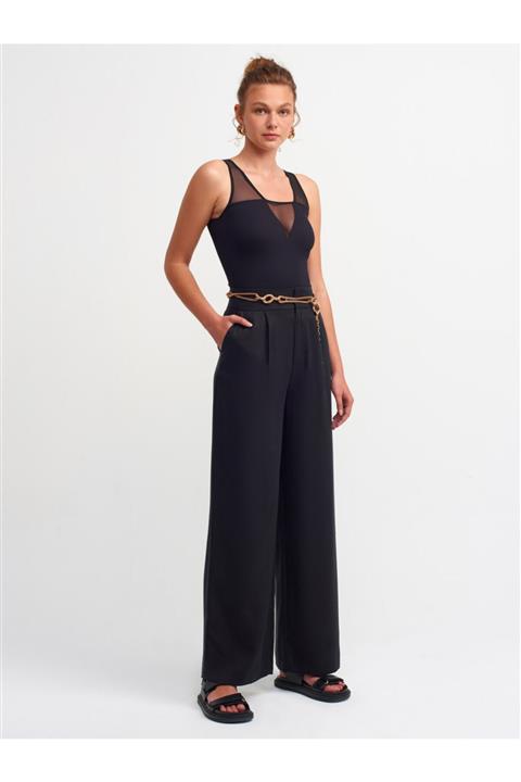 Dilvin Tül Detaylı Bodysuit