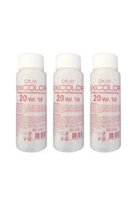 Exicolor 20 Volüm Oksidan Peroksit 60 ml 3 Adet