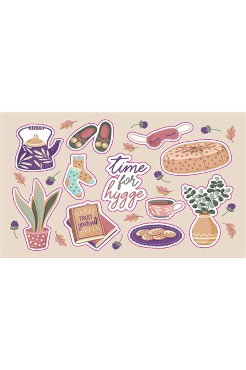 FAMMDESİGN Çay Saati Etiket - Time For Hygge Sticker