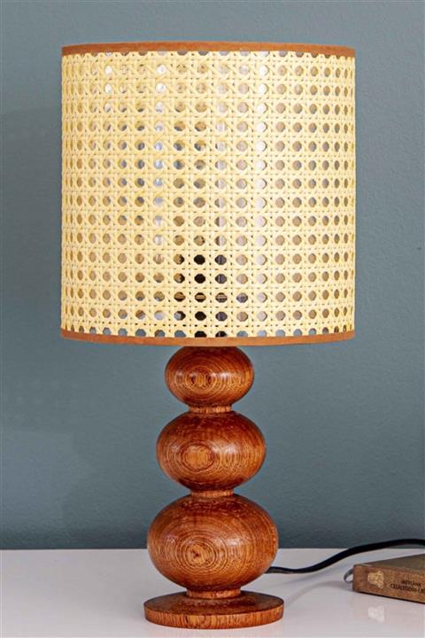 AHŞAP FABRİKASI Istanbul Serisi Moda Hazeran Ahşap Abajur