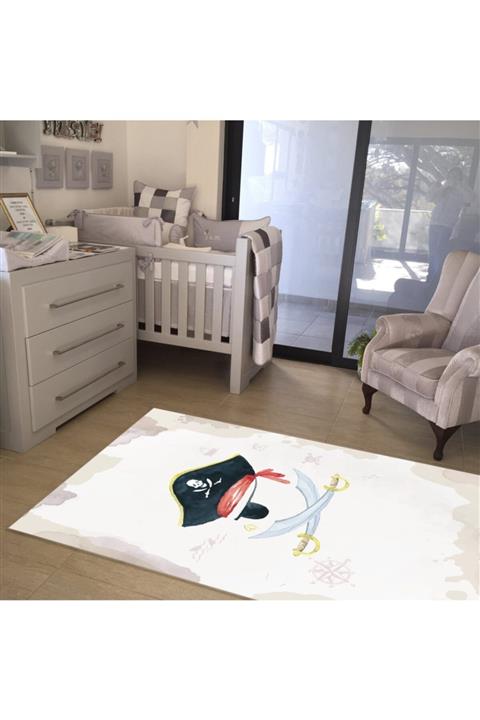 HalıVagonu Hv356 Korsan Temalı Çocuk Odası Halısı