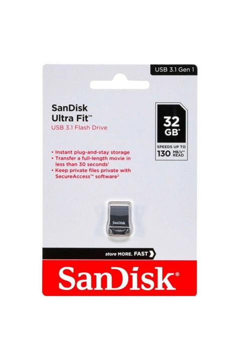 HESAPLIJET 3.1 Usb Ultra Fit Flash Bellek Sandisk Sdcz430-032g-g46
