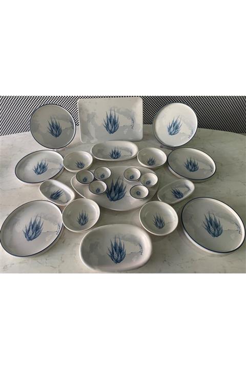 Keramika 22 Parça Blue Magic Kahvaltı Takımı