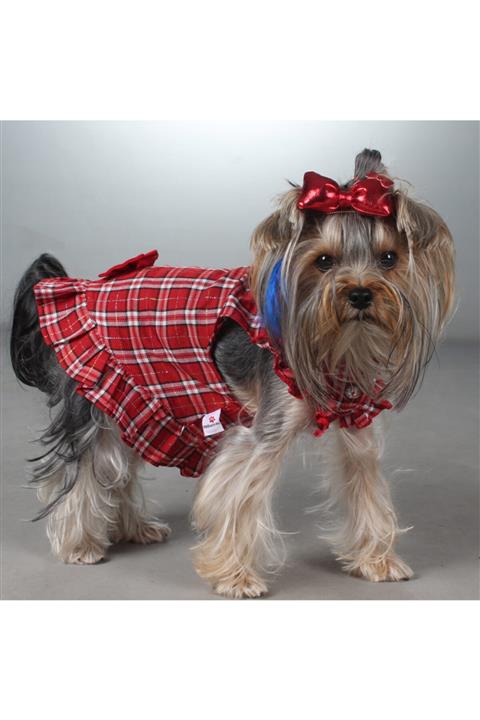 MAXSTYLESPET Ekose Gömlek Elbise