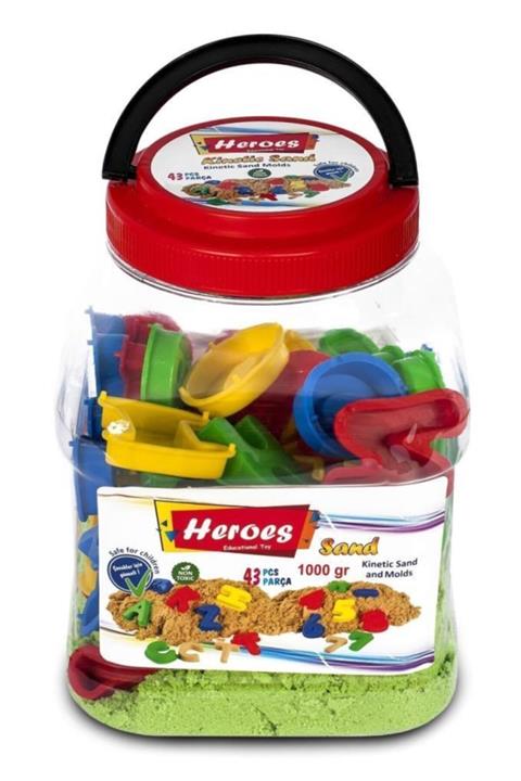 EREN Heroes,pet Kutulu Harf Ve Rakamlar+kinetik Kum (1000gr.) Kum-024