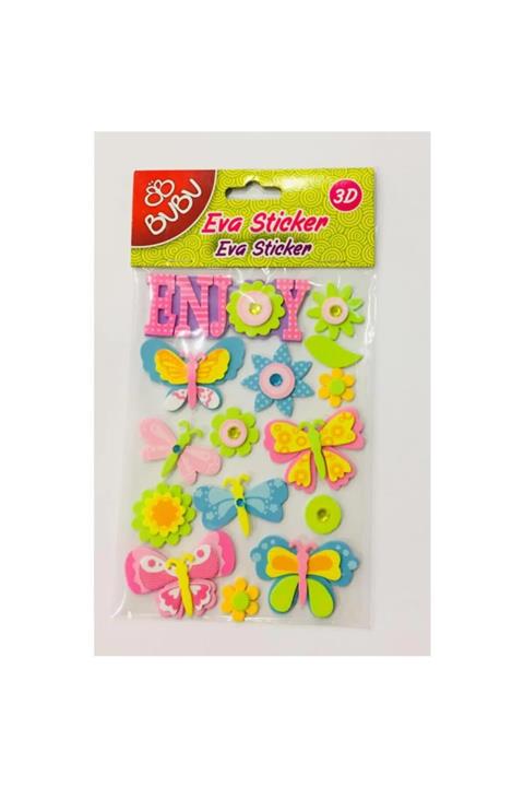 Bubu Bu-bu 3d Eva Sticker Küçük