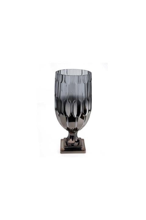 Lucky Art Grı Kucuk Vazo 28 Cm