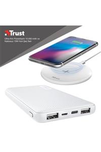 Trust Primo Ultra Beyaz 10.000 Mah Hızlı Şarj Powerbank Ve Qylo Qi 10w Hızlı Kablosuz Şarj Cihazı