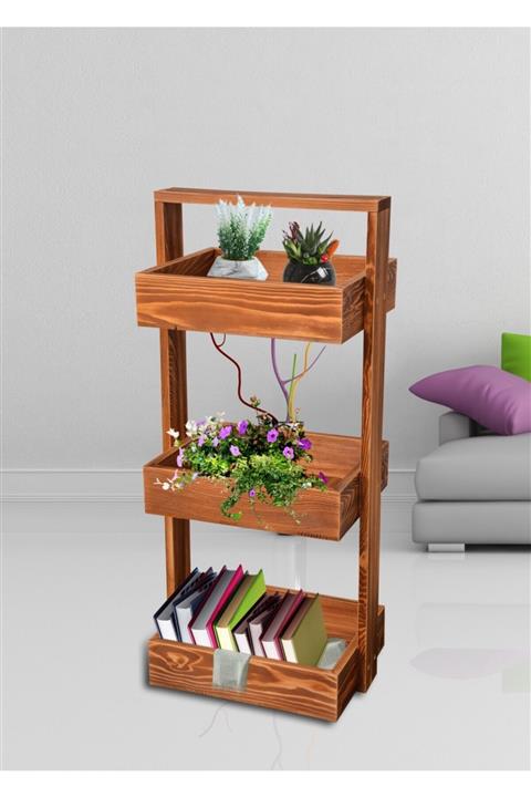 Wooden City Çok Amaçlı Ahşap Sepet Banyo Organizer Mutfak Düzenleyici
