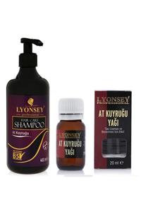 Lyonsey At Kuyruğu Şampuan 400 ml Ve At Kuyruğu Saç Uzatıcı Yağ 20 ml