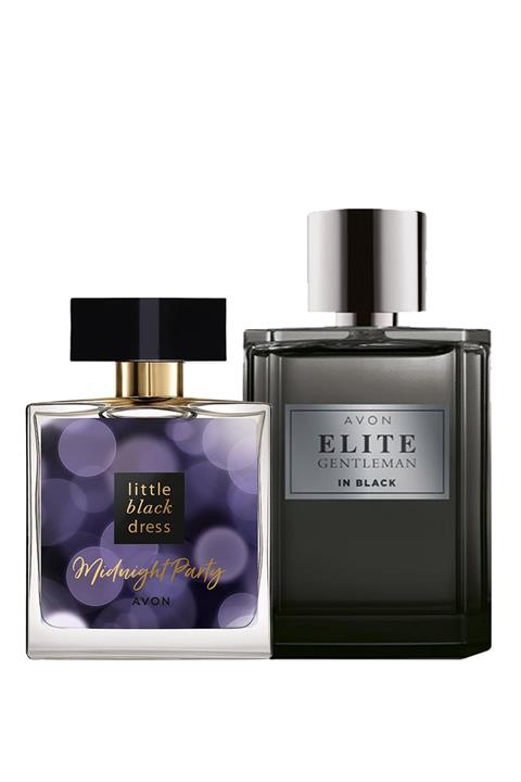 AVON Elite Gentleman In Black Erkek Parfüm Ve Little Black Dress Midnight Party Kadın Parfüm Paketi