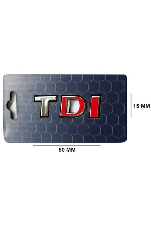 Volkswagen Yazı Tdı Iki Kırmızı 1,5cm*5 Cm 8240 Uyumlu