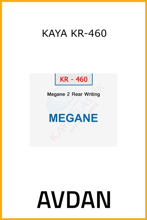 AAVDAN Yazı Arka Megane Iı