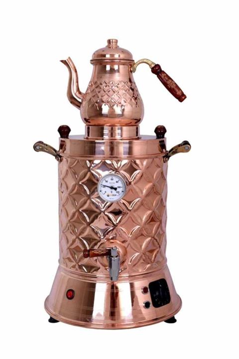 Anka 1 Demlikli Bakır Çay Semaveri