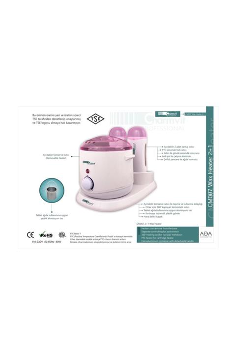 CHARMVIT PROFESSIONAL Cm007 2+1 Ağda Makinesi