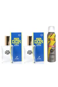 ixir Erkek Parfüm Insen Marine E 32 50 Ml X 2 Adet + Sansiro Marine Deodorant 150 Ml