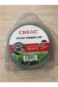 Orac Yuvarlak Telli Gri Tırpan Misinası 3,5 mm 24 m