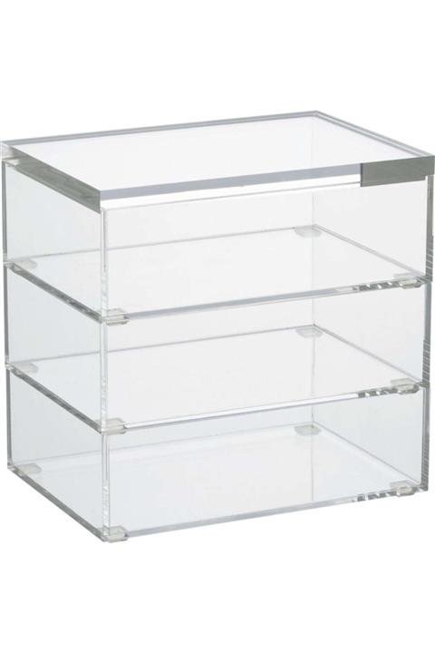 Evka Şeffaf 3lü Kutu