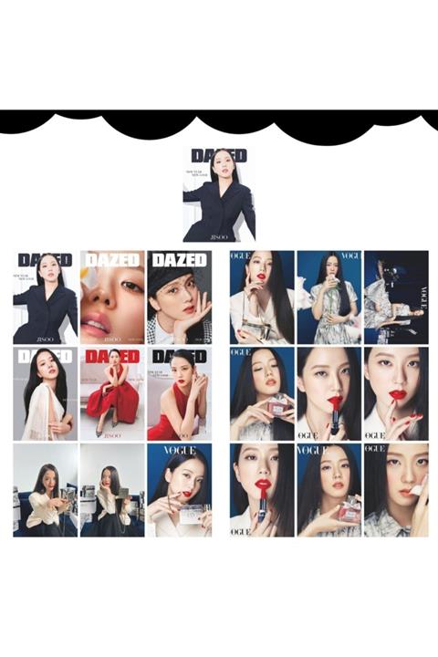 Kpop Dünyasi Blackpınk Jisoo '' New Year New Look '' Fotokart Seti