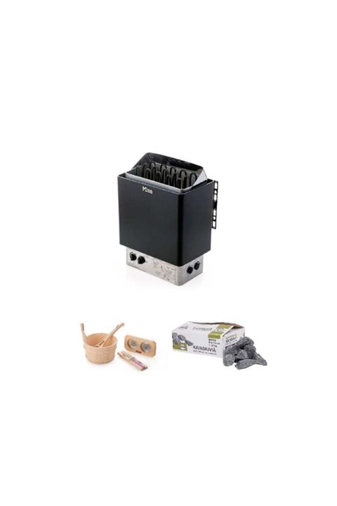 Misa Sauna Sobası Isıtıcısı 9kw (380v) Montaja Hazır Paket Herşey Dahil