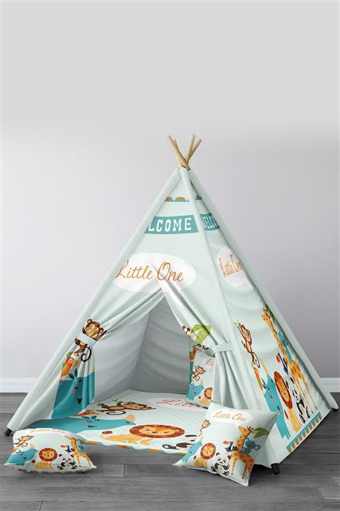 instababyrooms Çocuk Mavi Kızıldereli Oyun Çadırı No52