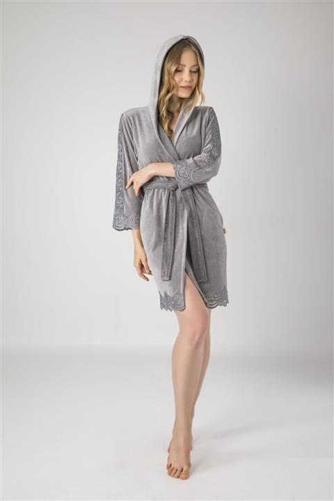 Nuşa Kadife Sabahlık