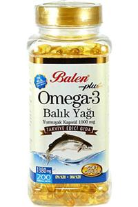 Balen Plus Omega 3 Balık Yağı Omega3 Fish Oil 1380 mg x 200 Softgel Kapsül