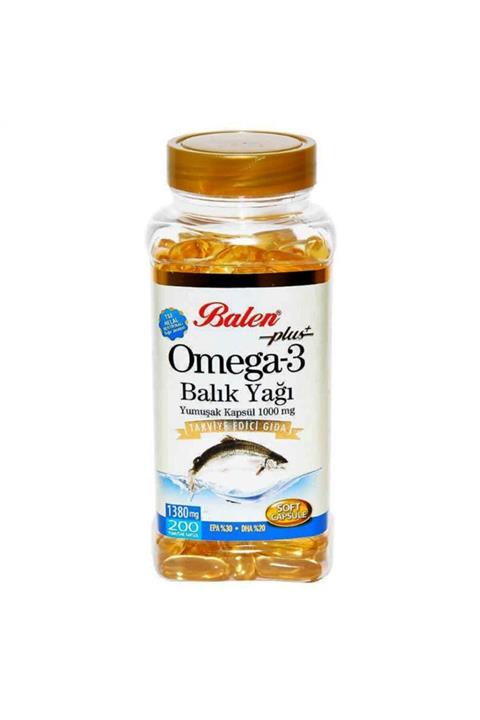Balen Yumuşak Omega 3 Balık Yağı 200 Kapsül