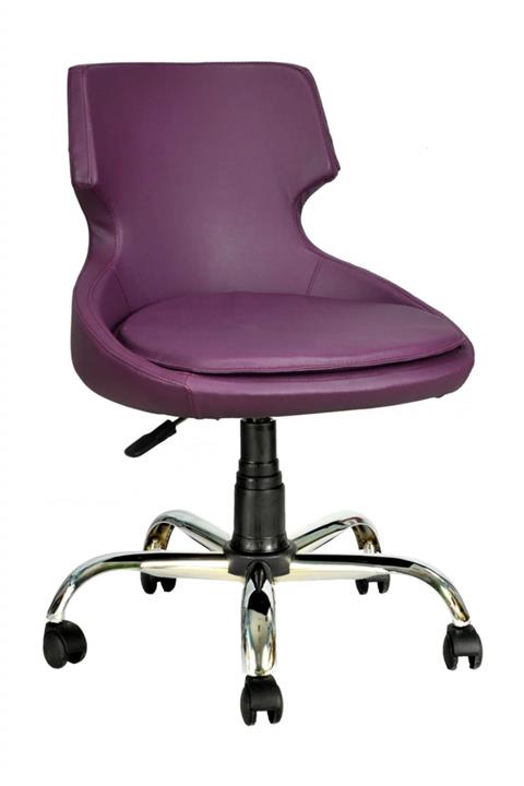 Bürocci Zaga Metal Ayaklı Çalışma Koltuğu Mor