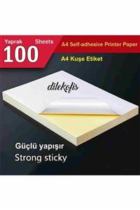 DİLEKOFİS A4 Kuşe Etiket 100 Ad./pk.