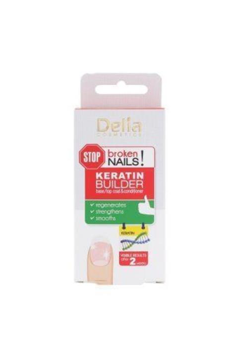Delia Stop Keratin Builder Base Top Coat Conditioner Tırnak Bakım Kremi 11 Ml