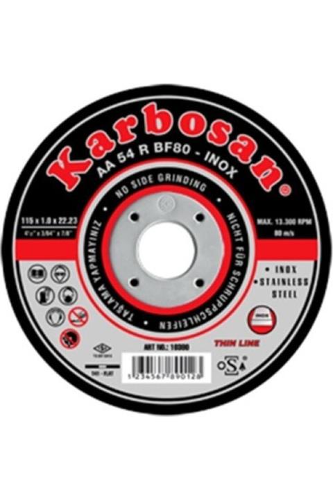 KARBOSAN 115x1,0 Inox Kesme Taşı