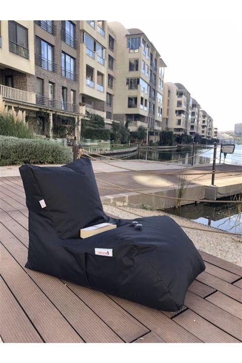 Pufumo Armutland Daybed Armut Koltuk Siyah