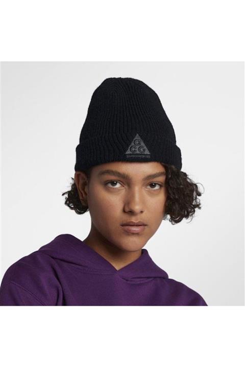 Nike Acg Winter Beanie Black Acrylic & Wool Av4775-011 Unisex Bere
