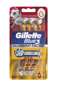 Gillette Blue 3 Tıraş Bıçağı 6'lı Galatasaray