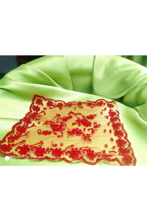 ilayda kına Halay Mendılı 10 Adet Kırmızı