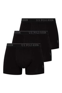 U.S. Polo Assn. Üçlü Karışık Renk Boxer 80097