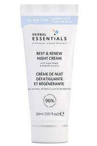 Herbal Essentials Aha Şekerli Akçaağaç ve Yaban Mersini Özlü Gece Kremi 30 Ml.