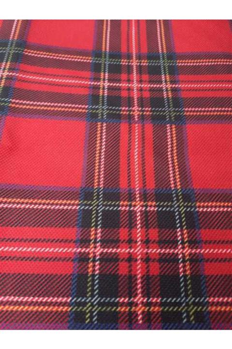 favor kumaş Kırmızı Ekose Desenli Dijital Baskılı Kumaş Fvr-1571