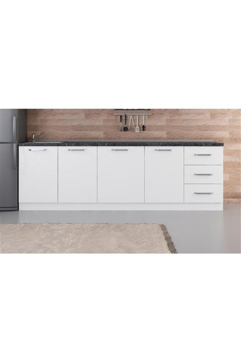 Minar 260 cm Mutfak Dolabı Beyaz 260-b2 Alt Modül