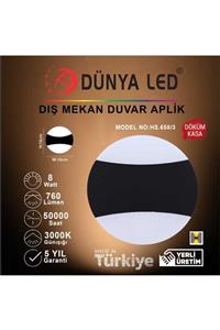 DÜNYA LED Hs.658/3 8w Dış Mekan Ledli Duvar Apliği Ip56