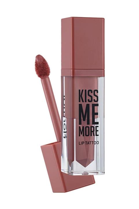 Flormar Likit Mat Ruj - Kiss Me More Lip Tattoo Peach 8690604572847