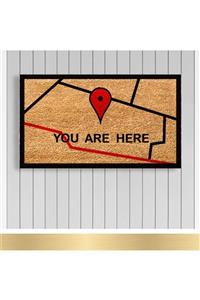 Paspashello Design Koko Paspas Pvc Taban 40x70 cm Model You Are Here Konum