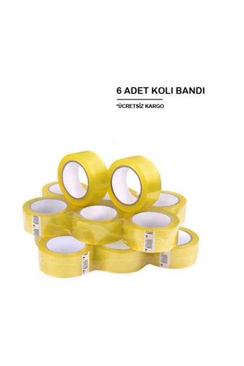 Kargo Ambalaj 6 Adet Koli Bandı 45x100 Mt